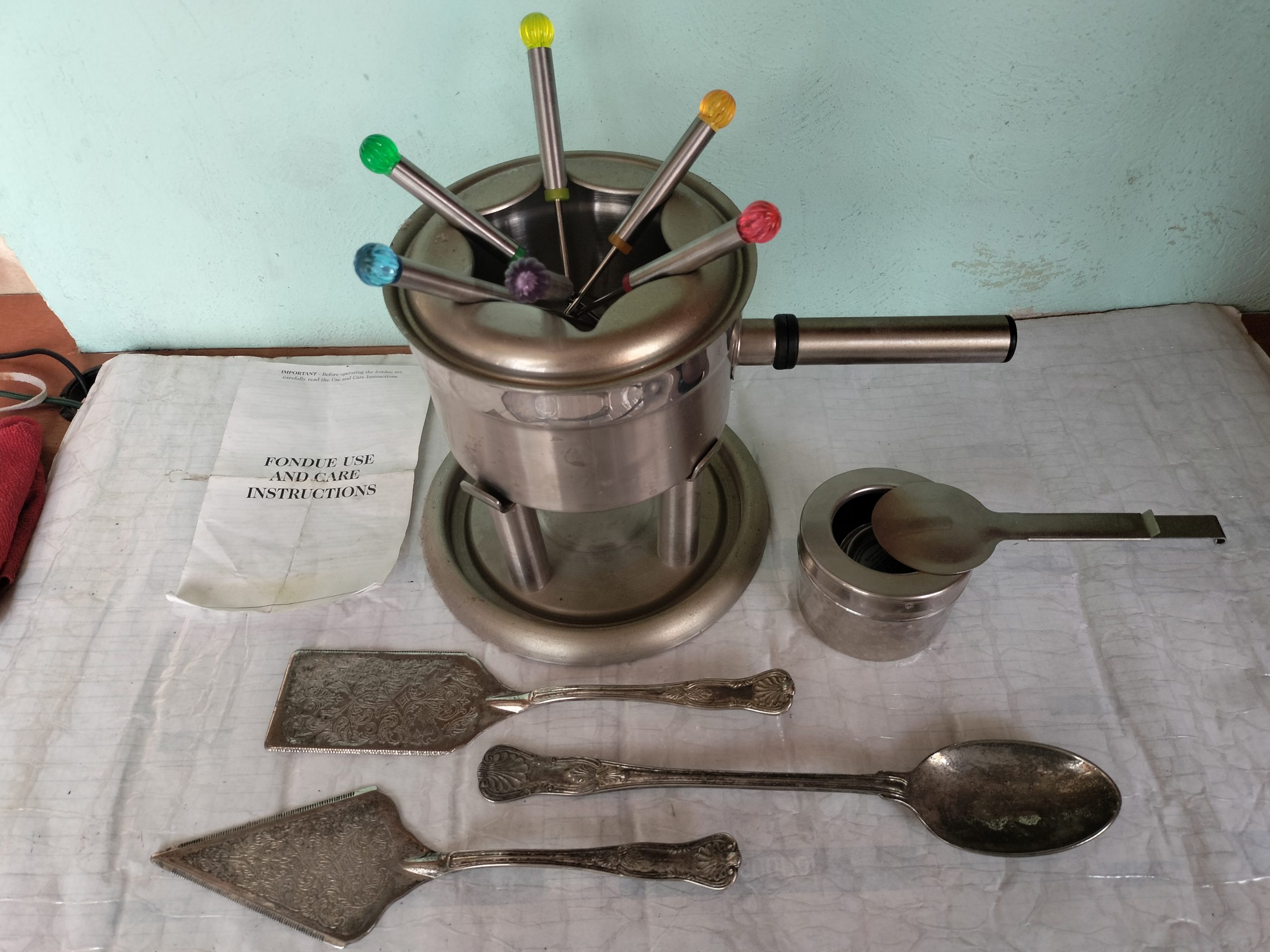 Set Fondue y de utensilios de mesa