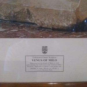 Cuadro-poster de venus del Milo.