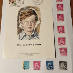 Tarjeta Postal Española, del salon de la iinfancia y la juventud XV aniversario Barcelona 77-78