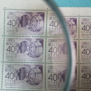 Planilla de estampillas nuevas 40cent correos mexico